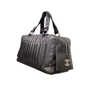 Chanel Mademoiselle Bowler Quilted Lambskin Tote Bag